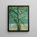 Studio degli alberi sul Danubio - Klemens Brosch — quadro incorniciato alla parete