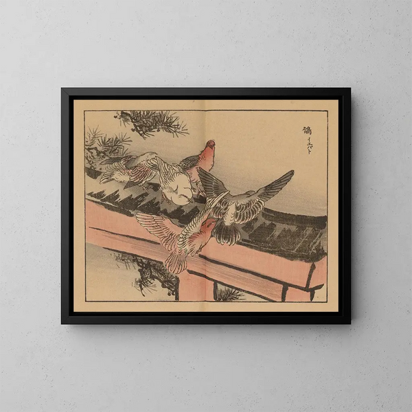 Bairei gafu, piana 19 - Kono Bairei — quadro incorniciato alla parete