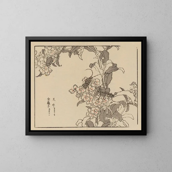 Bairei gafu, piana 61 - Kono Bairei — quadro incorniciato alla parete