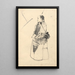 Danseur en costume de pêcheur - Kono Bairei — quadro incorniciato alla parete