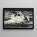 Una cascata - Knud Baade — quadro incorniciato alla parete