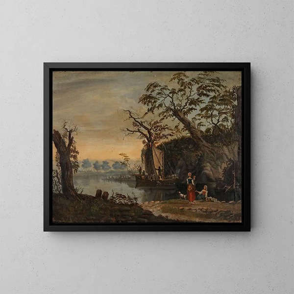 Paesaggio - Knud Baade — quadro incorniciato alla parete