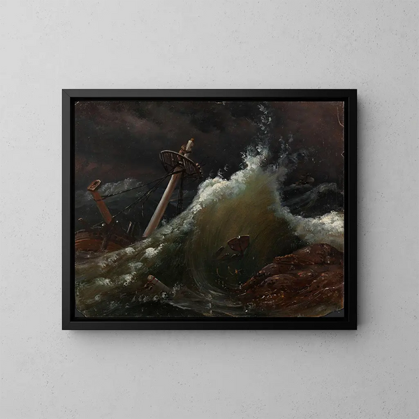 Naufrage - Knud Baade — quadro incorniciato alla parete