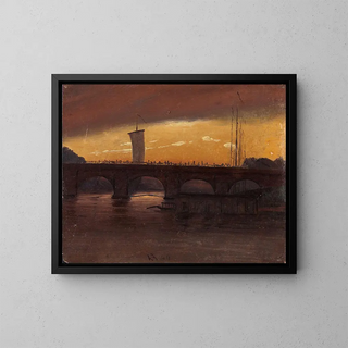 Knud Baade - View of Dresden with the Augustbrcke.webp