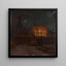 Soir d'hiver à Dresde - Knud Baade — quadro incorniciato alla parete