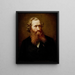 Ritratto del pittore J. F. Eckersberg - Knud Bergslien — quadro incorniciato alla parete