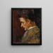 Ritratto di giovinezza di Rudolf Steindl, cognato dell'artista - Koloman Moser — quadro incorniciato alla parete