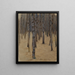 Foresta di conifere sotto la neve - Koloman Moser — quadro incorniciato alla parete