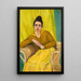 Dame assise dans un fauteuil en osier - Koloman Moser — quadro incorniciato alla parete
