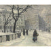 Riproduzione del dipinto Kongens Nytorv, Copenaghen in inverno - Paul Fischer