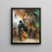 Il giocatore di organetto di barbarie - Konrad Grob — quadro incorniciato alla parete