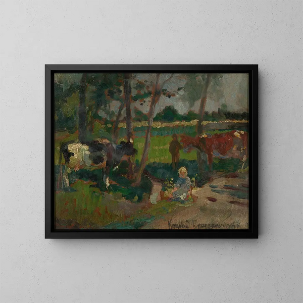 Paesaggio - Konrad Krzyżanowski — quadro incorniciato alla parete