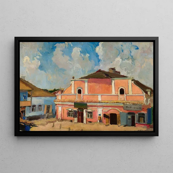 Vista di Berestechko - Konrad Krzyżanowski — quadro incorniciato alla parete