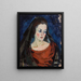Ritratto di una donna - Konrad Mägi — quadro incorniciato alla parete