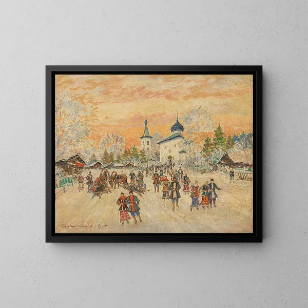 Dopo una festa conviviale - Konstantin Alexeïevitch Korovine — quadro incorniciato alla parete