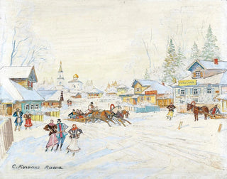 Paesaggio invernale - Konstantin Alexeïevitch Korovine — vista dell’opera