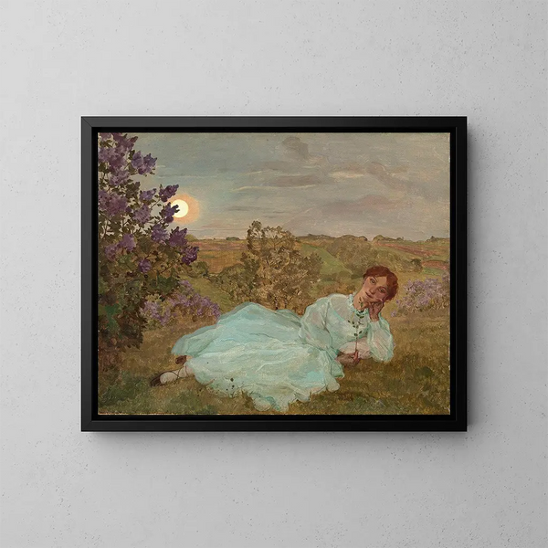 Repos au crépuscule - Konstantin Andreevich Somov — quadro incorniciato alla parete