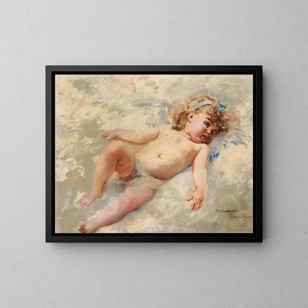 Cherubino - Konstantin Egorovich Makovsky — quadro incorniciato alla parete