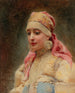 Ritratto di una ragazza - Konstantin Egorovich Makovsky — vista dell’opera