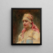 Ritratto di una ragazza - Konstantin Egorovich Makovsky — quadro incorniciato alla parete