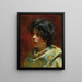 Ritratto di una giovane ragazza - Konstantin Egorovich Makovsky — quadro incorniciato alla parete