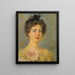 Ritratto di una donna elegante - Konstantin Egorovich Makovsky — quadro incorniciato alla parete