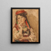 Ritratto di una giovane donna in abiti tradizionali - Konstantin Egorovich Makovsky — quadro incorniciato alla parete