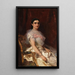 Portrait d'une élégante con un ventaglio - Konstantin Egorovich Makovsky — quadro incorniciato alla parete