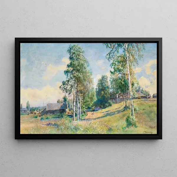 Konstantin Egorovich Makovsky - Russian Village In Spring.webp