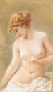 Nu assis - Konstantin Egorovich Makovsky — vista dell’opera