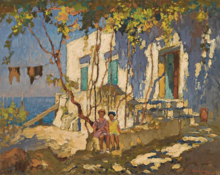 Konstantin Ivanovich Gorbatov - Resting In The Shade Capri.webp