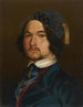 Autoritratto con cappello di velluto e pompon dorato - Konstantin Kaiser — vista dell’opera