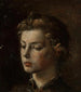 Ritratto di una giovane ragazza - Konstanty Makowski — vista dell’opera