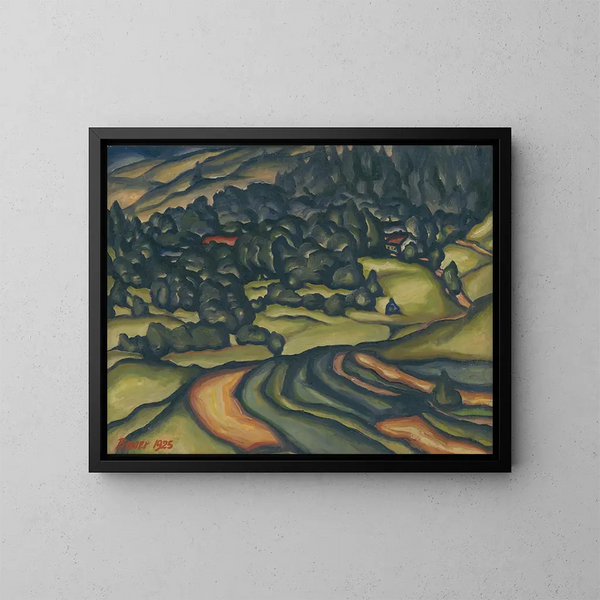 Paesaggio - Konstantin Bauer — quadro incorniciato alla parete