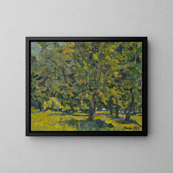 nel parco - Konstantin Bauer — quadro incorniciato alla parete