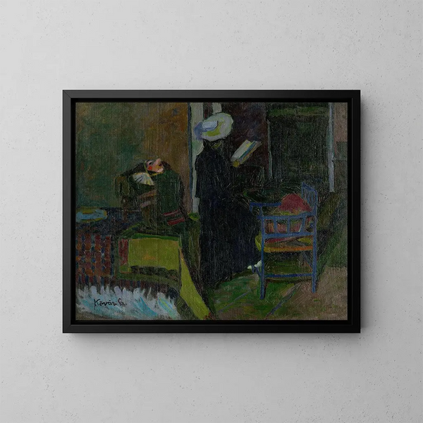 Tapis dans la chambre - Konstantin Korovin — quadro incorniciato alla parete
