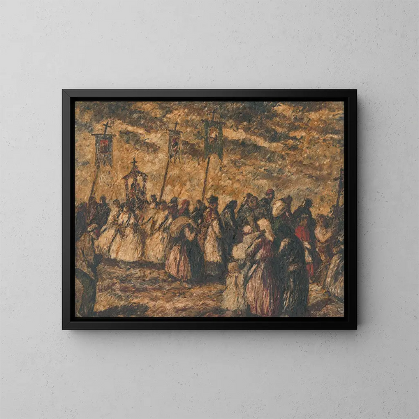 Procession de Dedinsko - Károly Kotász — quadro incorniciato alla parete