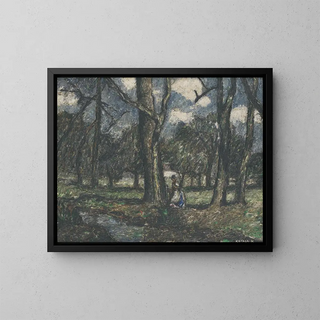 Paesaggio - Károly Kotász — quadro incorniciato alla parete