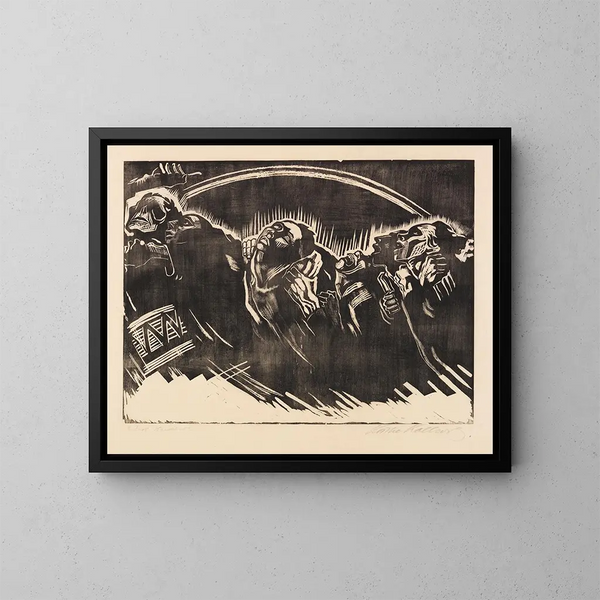 Les volontaires - Käthe Kollwitz — quadro incorniciato alla parete