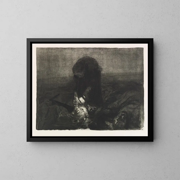 Campo di battaglia - Käthe Kollwitz — quadro incorniciato alla parete
