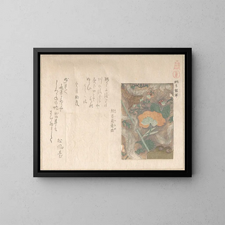 Disegni di pelli importate - Kubo Shunman — quadro incorniciato alla parete