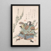 Guerrière en armure - Kubo Shunman — quadro incorniciato alla parete