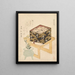 Nature morte della serie The Three Tiered Box of Food - Kubo Shunman — quadro incorniciato alla parete