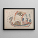 Bateau au trésor Takarabune avec trois rats - Kubo Shunman — quadro incorniciato alla parete