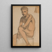 Garçon assis - Kuzma Petrov-Vodkin — quadro incorniciato alla parete