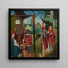 L'Adorazione dei Magi con Tobia e l'Angelo - Jan Provoost — quadro incorniciato alla parete