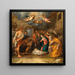 L'Adorazione dei pastori - Pieter van Lint — quadro incorniciato alla parete