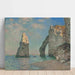 Riproduzione del dipinto L'Aiguille et la falaise d'Aval di Claude Monet