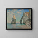 Riproduzione del dipinto L'Aiguille et la falaise d'Aval di Claude Monet