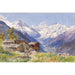 Riproduzione del dipinto L'Alpe Barneuza (Valais) - Edward Theodore Compton